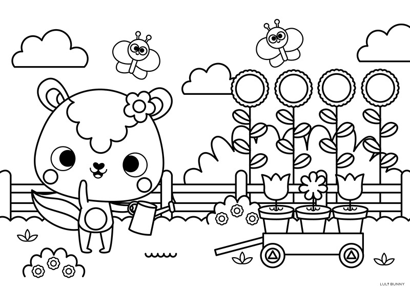 WOODLAND ADVENTURES COLORING BOOK – Luli Bunny